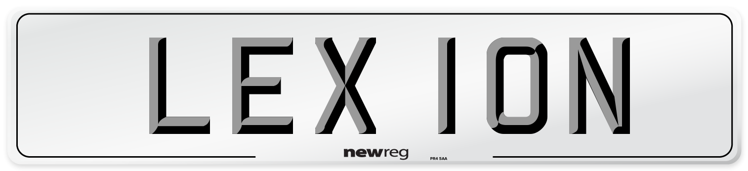 LEX 10N Number Plate from New Reg